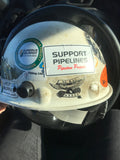Order your Support Pipeline Stickers and add to your construction hat, truck, toolbox, and anywhere you want to spread the love around pipelines.