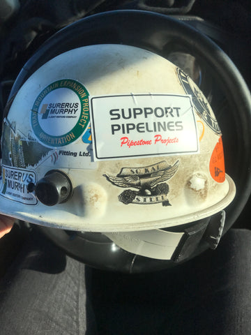 Order your Support Pipeline Stickers and add to your construction hat, truck, toolbox, and anywhere you want to spread the love around pipelines.