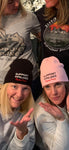 Support Pipelines pink fitted toque is super comfy and warm.  The toque also come in black.
